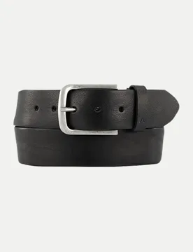 Rindleder-Gürtel Vintage Schwarz 110 - Alberto - FashionsVida