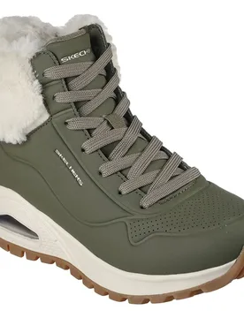 Stivaletti Uno Rugged Olive Durabuck / Faux Fur EU 37 - Skechers - FashionsVida