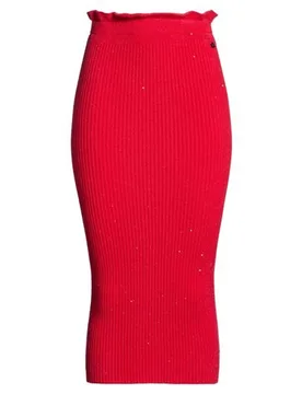 DIXIE Midi-Rock Damen Rot M,S Damen - Dixie - FashionsVida