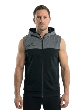 Gilet Street Anthracite Melange / Black 2XL - Spalding - FashionsVida