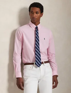 Camisa de hombre de popelina Custom Fit - Polo Ralph Lauren - FashionsVida