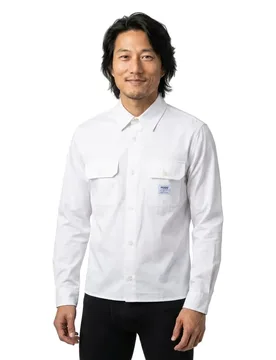 Hugo Chemise à Manches Longues Ekynone 10260730 01 Open White L - Hugo Boss - FashionsVida