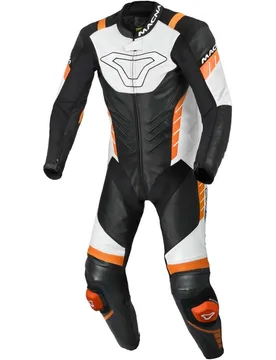 Tuta Moto 1pz Varshall Nero Arancio Bianco taglia 48 - Macna - FashionsVida