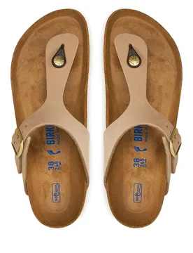 Zehentrenner Gizeh 1019014 Beige 37 female - Birkenstock - FashionsVida