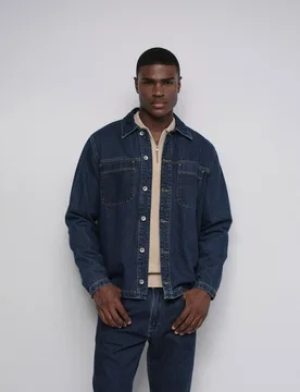 Sobrecamisa de denim de hombre - Salsa Jeans - FashionsVida