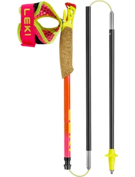 Ultratrail FX.ONE Superlite Trailrunningstöcke Neonpink-Pastelloarange-Neonyellow 115cm - LEKI - FashionsVida