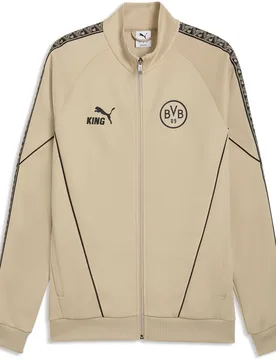 Sweat-shirt à Zip Bvb Borussia Dortmund King Anthem Alabaster / Black S - Puma - FashionsVida