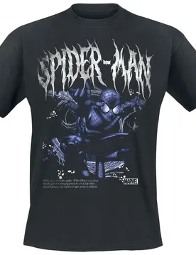 Marvel T-Shirt - Graffiti - S bis XXL - für Männer - Größe L - schwarz - Lizenzierter Fanartikel - Männer - male - Spider-Man - FashionsVida