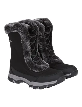 Ohio Womens Snow Boots - Black - Black - Size: 6 - Mountain Warehouse - FashionsVida