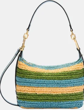 Bolso Tonie mini hobo de crochet y rayas - Furla - FashionsVida