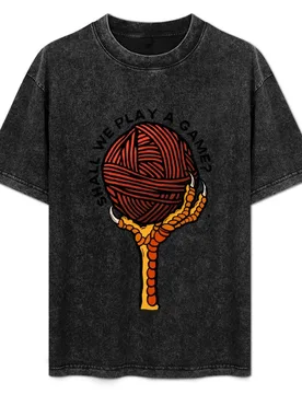 Yarn Chicken... Shall We Play a Game? T-Shirt Basic Regular Fit Casual T-Shirt - Aliexpress - FashionsVida