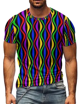 Cool & Lightweight Outdoor Travel Men's 3D Printed Short-Sleeve T-Shirt - Crew Neck Casual Top - Aliexpress - FashionsVida