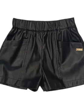 Liu-jo - Bermuda Ecopelle Nero KF4012 E0392 - Liu jo - FashionsVida