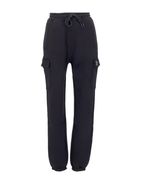 Pantalone Tuta Felpato Uomo Cargo Sweatpants Black - DOLLY NOIRE - FashionsVida