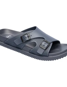 Komfort-Pantolette "Yates“ grau 40 Damen - Fashy - FashionsVida
