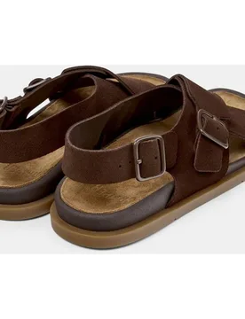 Sandalias planas de mujer de piel lluc sandal - Camper - FashionsVida