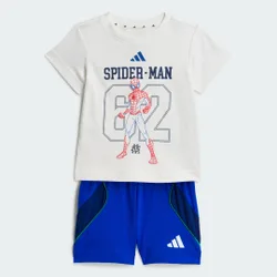 SET DI T-SHIRT MARVEL SPIDER-MAN 3-6M White / Royal Blue