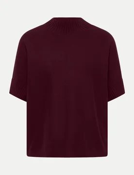 Pullover Dolman mit Turtle Neck Rot L - CECIL - FashionsVida