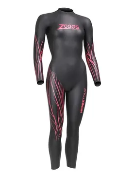 Hypex Tour Woman Long Sleeve Neoprene Wetsuit Black / Red S Women - Zoggs - FashionsVida