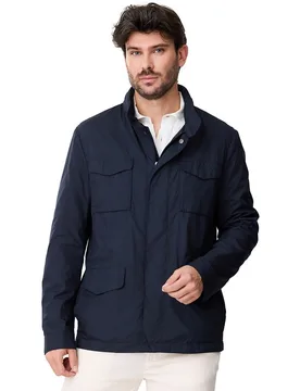 Parka de hombre microfibra capucha oculta - Buccino - FashionsVida