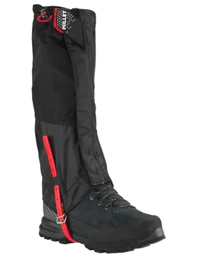 Hochtouren-Gamaschen Alpine Gaiter Dry Edge Black/Red Größe M - Millet - FashionsVida