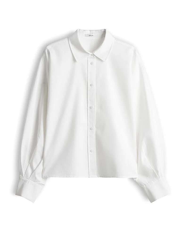 Blusa camisera FEDDY blanco 44 - Opus - FashionsVida