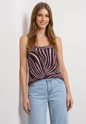 Top mit V-Neck und Deko-Detail female Rot