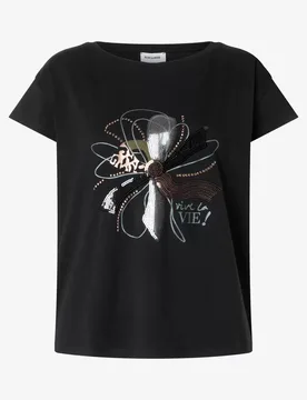 Shirt with Decorative Placement Pr female - 38 - FashionsVida