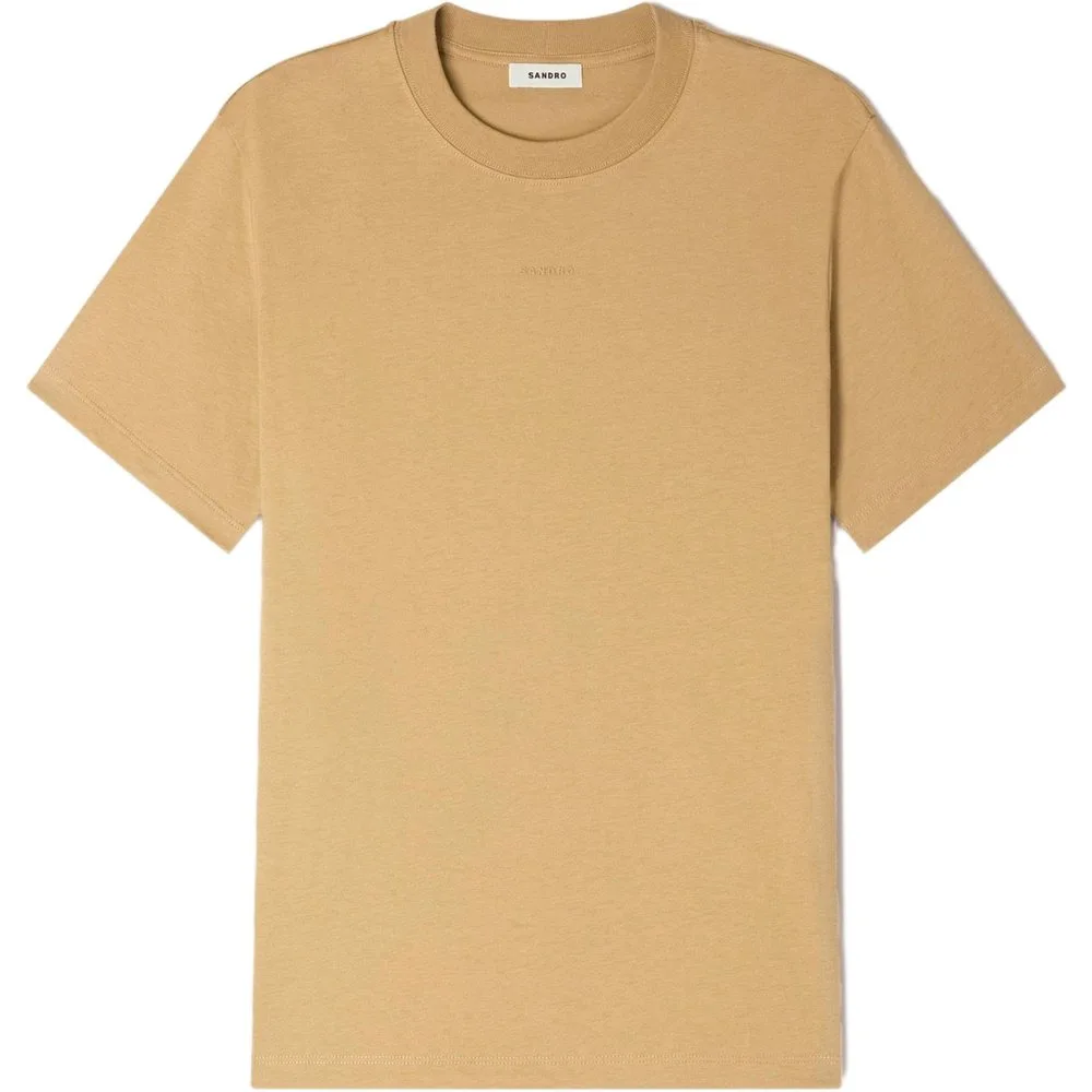 Camiseta de hombre manga corta de algodón - sandro - FashionsVida