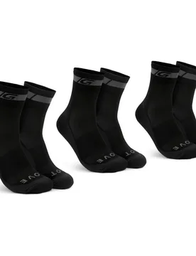 Calzini Merino Regular 3 Unità Black - GripGrab - FashionsVida