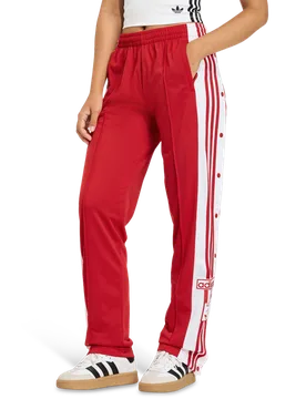 Adibreak Track Tracksuit Bottoms Donna - Pantaloni Rosso - Taglia S (34-36) - Poly Mesh S (34-36) - Adidas - FashionsVida