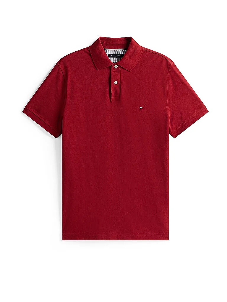 Polo Regular Fit rojo oscuro S - Tommy hilfiger - FashionsVida