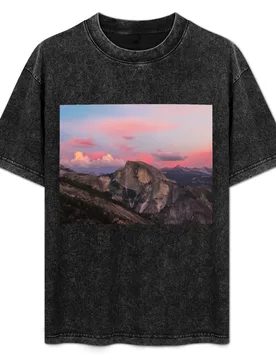 Half Dome in Yosemite with colorful clouds T-Shirt Classic Print Short Sleeve Shirt - Aliexpress - FashionsVida