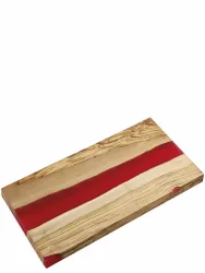 Servierbrett Olive 45x22cm Braun/Rot braun