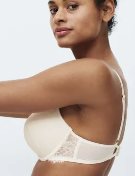 Lace Double Boost Push-Up Plunge Bra A-D Ivory female - M&S - FashionsVida