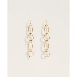Pendientes elipses bañados de mujer