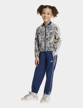 Womens Track Suit Set Sst Loose Cropped - Blu, blu blu Bambino taglia 4-5Y - Adidas - FashionsVida