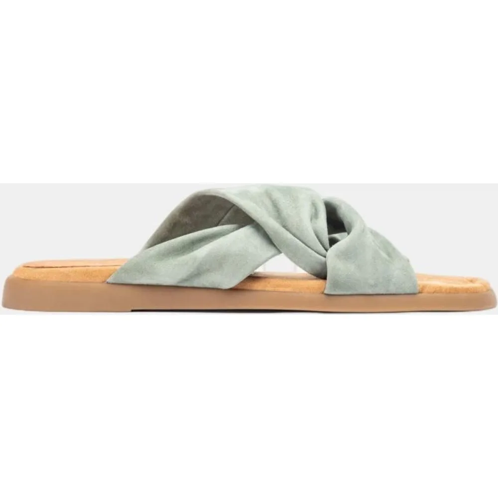 Sandalia plana de mujer con nudo - Unisa - FashionsVida