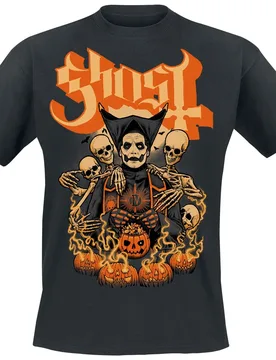 T-Shirt - Great Pumpkin - M bis 4XL - für Männer - Größe M - schwarz - Lizenziertes Merchandise! - Männer - male - GHOST - FashionsVida