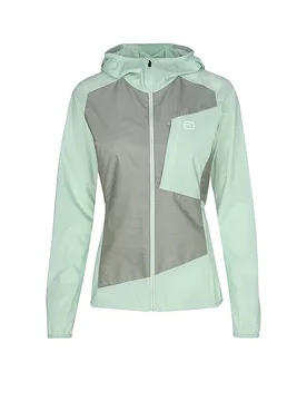 Cortavientos con capucha Trace para mujer verde L - Ortovox - FashionsVida