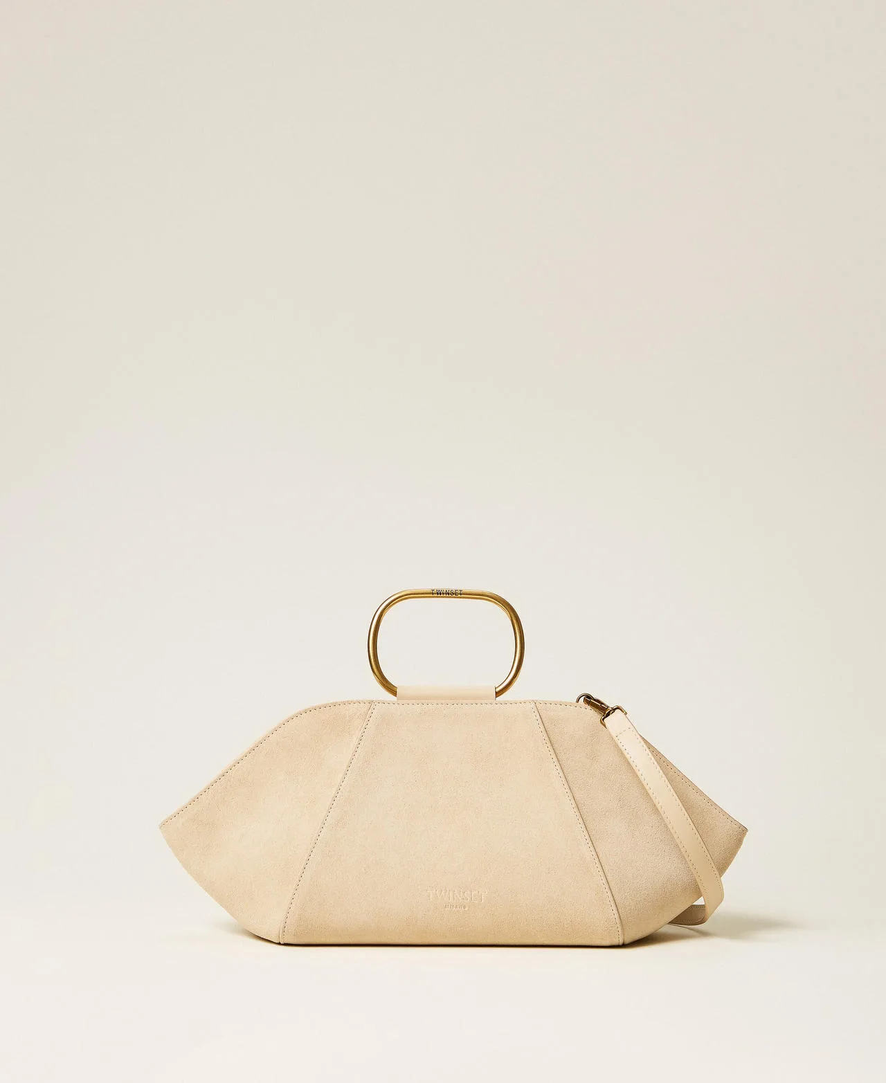 Sac à bandoulière en cuir velours - TWINSET - FashionsVida
