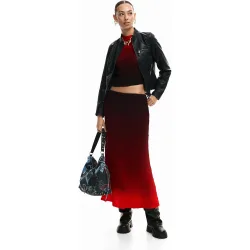 Desigual - Falda midi degradado