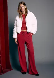 Weiche Palazzo-Jogginghose Rot XS