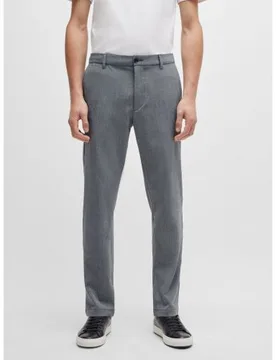 Mens Dark Blue H Kane Straight Pant - Male - Blue - X-Large - BOSS - FashionsVida