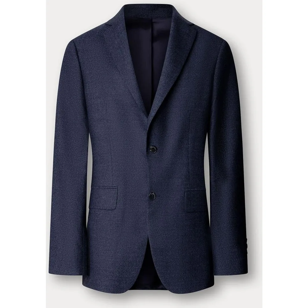 Chaqueta de hombre en mezcla de lana con cierre de dos botones - FACONNABLE - FashionsVida