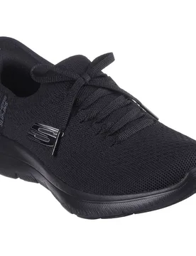 Baskets Slip-ins Summits New Daily Black Knt / Gunmetal Trim EU 38 - Skechers - FashionsVida