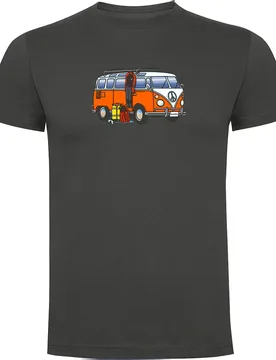 Maglietta A Maniche Corte Hippie Van Dive - Kruskis - FashionsVida