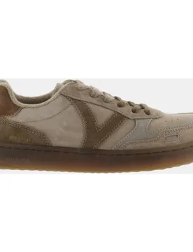 Zapatillas deportivas unisex barefoot de serraje con suela caramelo - Victoria - FashionsVida