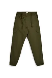 Pantaloni cargo verde militare cargo in cotone NBY7070 M