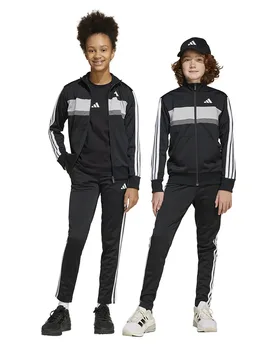 Tuta Seasonal Essentials Tiberio 3 Stripes Tricot Black / White / Grey Two 13-14 Anni - Adidas - FashionsVida
